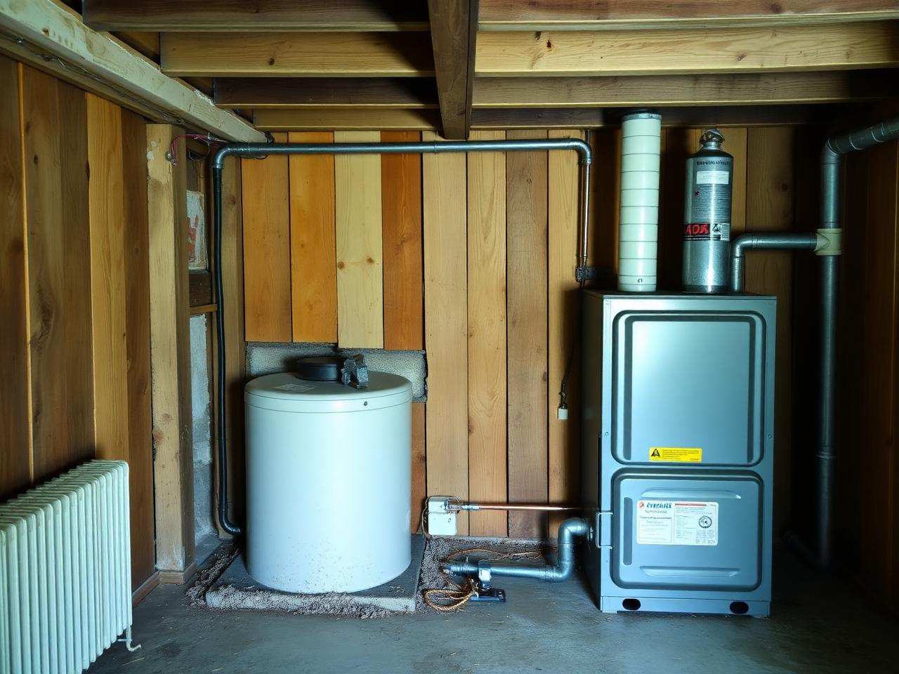 Oil to gas furnace conversion